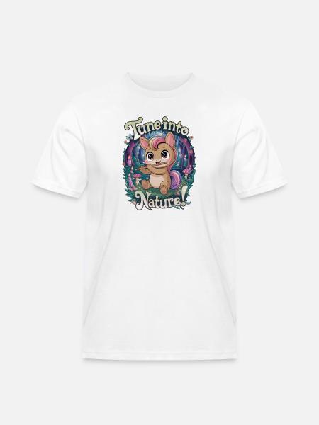 Tune Into Nature! - Men's Workwear T-Shirt - white