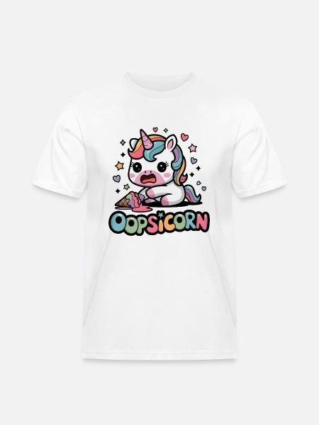 Oopsicorn - T-shirt Workwear homme - blanc
