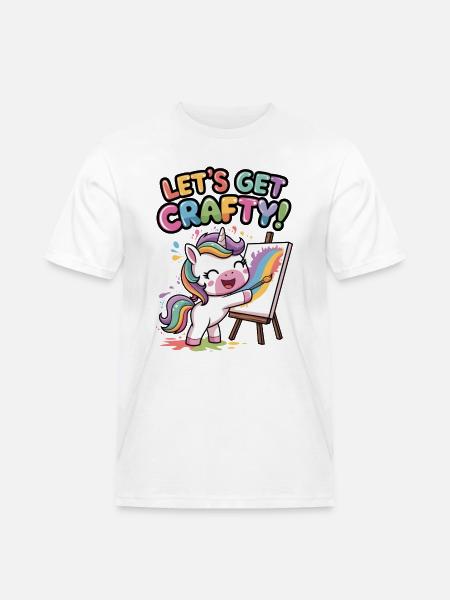 Lass uns kreativ werden! - Männer Workwear T-Shirt - Weiß