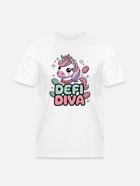 Defi Diva - Männer Workwear T-Shirt - Weiß