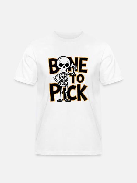 Bone To Pick - Men's Workwear T-Shirt - white