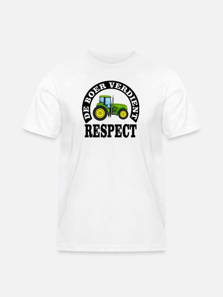 Farmers deserve respect - Men's Workwear T-Shirt - white