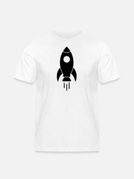 Fusée spatiale - T-shirt Workwear homme - blanc