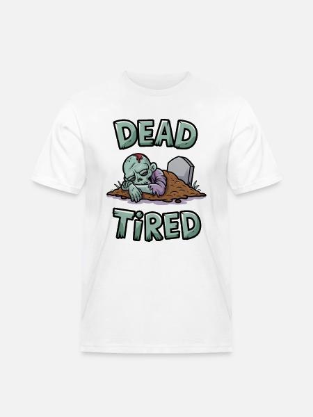 Dead Tired - Men's Workwear T-Shirt - white
