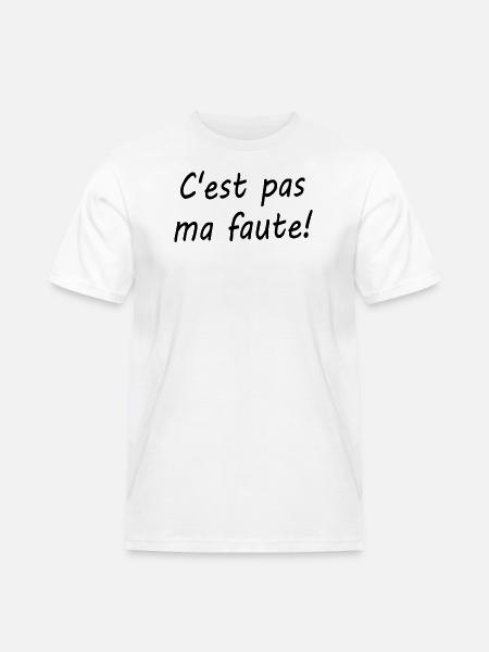C'est pas ma faute ! - T-shirt Workwear homme - blanc