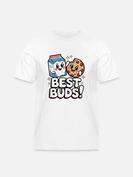 Best Buds! - Men's Workwear T-Shirt - white