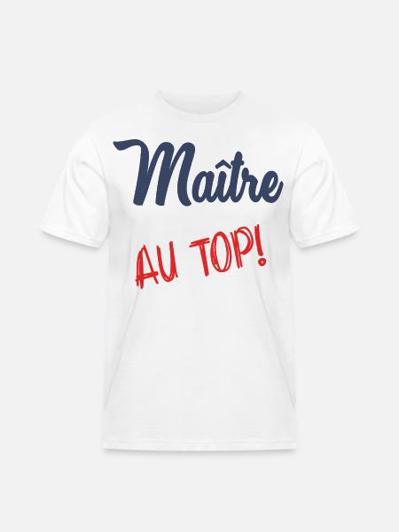 MASTER AT THE TOP - Men's Workwear T-Shirt - white