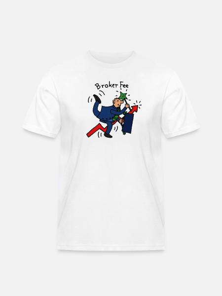 Broker Fee - Männer Workwear T-Shirt - Weiß