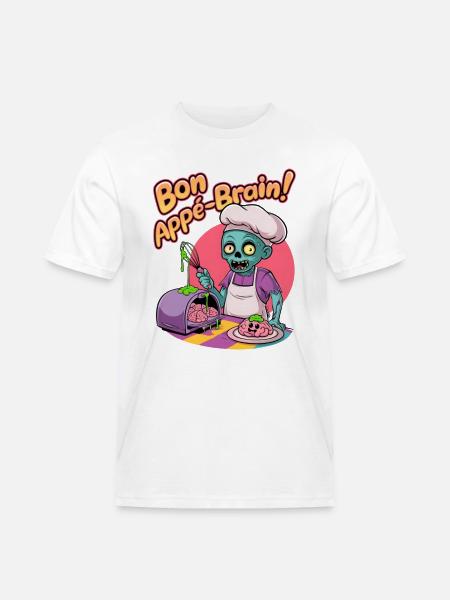 Bon Appé-brain! - Men's Workwear T-Shirt - white