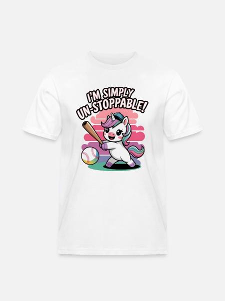 I'm Simply Un-stoppable! - Men's Workwear T-Shirt - white