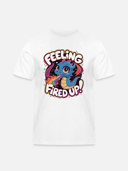 Feeling Fired Up - Men's Workwear T-Shirt - white