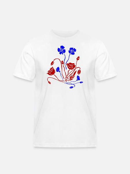 Fleur Picture Fleurs - T-shirt Workwear homme - blanc