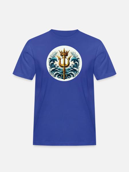 Trident Symbol - Men's Workwear T-Shirt - royal blue
