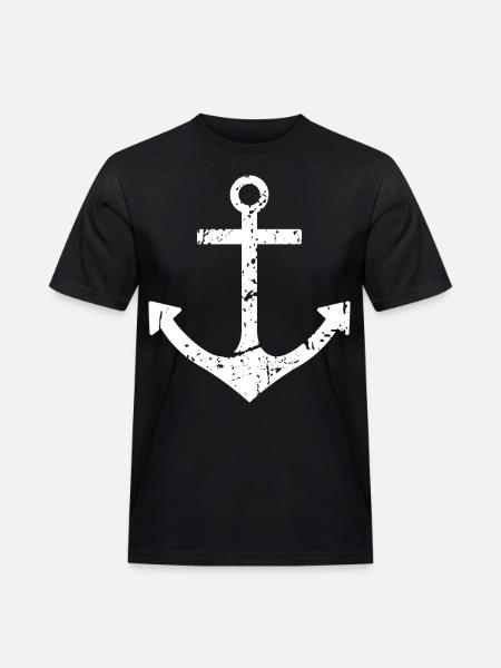 anchor - Men's Workwear T-Shirt - black