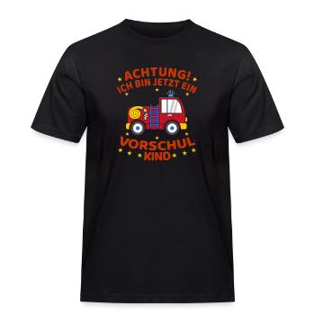 Vorschulkind Geschenk - Männer Workwear T-Shirt - Schwarz - Vorne - AI Model Male 178 light (178cm)