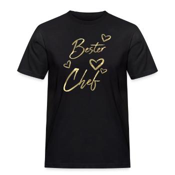 Bester Chef - Männer Workwear T-Shirt - Schwarz - Vorne - AI Model Male 178 light (178cm)