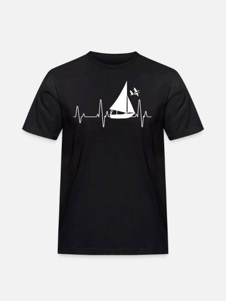 Segeln - Männer Workwear T-Shirt - Schwarz