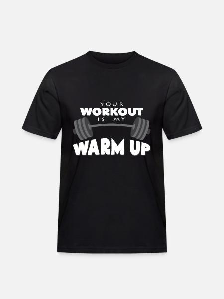 dumbbell - Men's Workwear T-Shirt - black