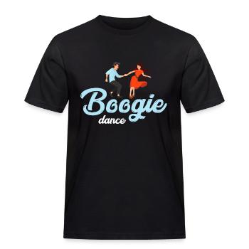 Boogie Woogie Dance - Männer Workwear T-Shirt - Schwarz - Vorne - AI Model Male 178 light (178cm)