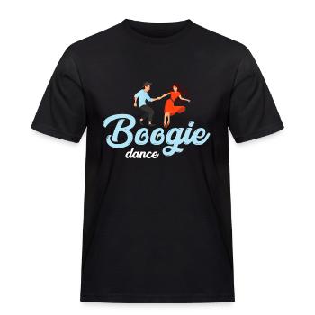 Boogie Woogie Dance - Männer Workwear T-Shirt - Schwarz - Vorne - AI Model Male 178 light (178cm)