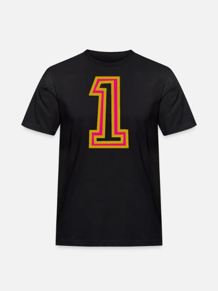 1. 1 AN - T-shirt Workwear homme - noir