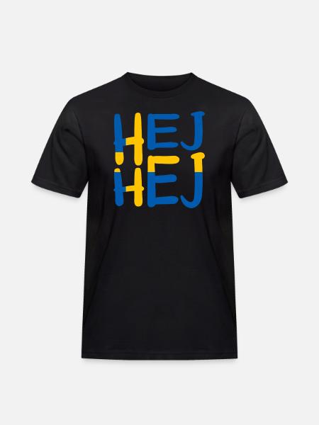 HEJ HEJ SWEDEN - Men's Workwear T-Shirt - black