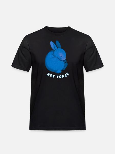 Rabbit - Not Today - Men's Workwear T-Shirt - black