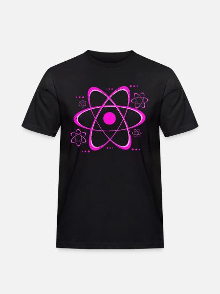 Physiker - Männer Workwear T-Shirt - Schwarz