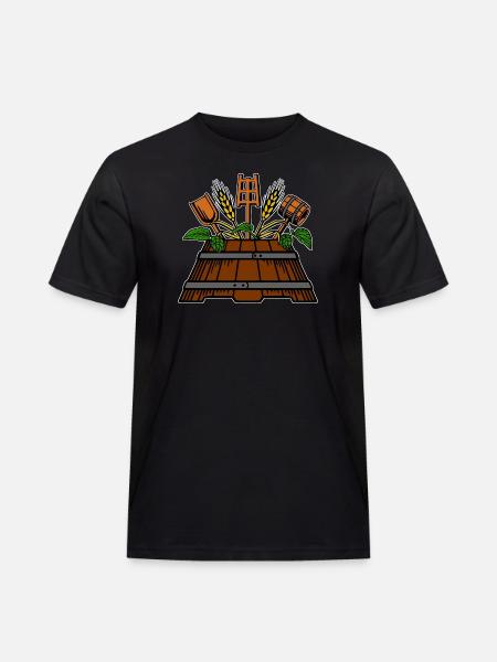 Brewer logo - Men's Workwear T-Shirt - black