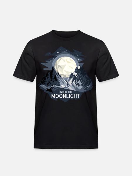 Under The Moonlight - Men's Workwear T-Shirt - black