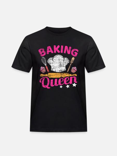 Backen Spruch - Männer Workwear T-Shirt - Schwarz