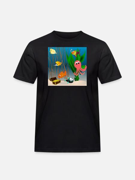 Marine life - Men's Workwear T-Shirt - black
