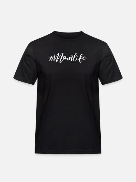 Momlife - Slogan Design - Men's Workwear T-Shirt - black