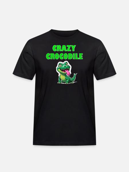 Crazy Crocodile - Men's Workwear T-Shirt - black