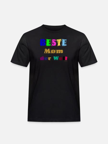 Beste Mutter der Welt - Männer Workwear T-Shirt - Schwarz
