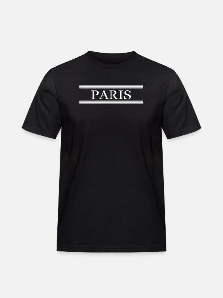 Paris France Chic - T-shirt Workwear homme - noir