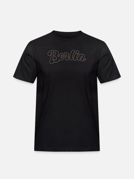 Berlin German Capital lettering - Men's Workwear T-Shirt - black