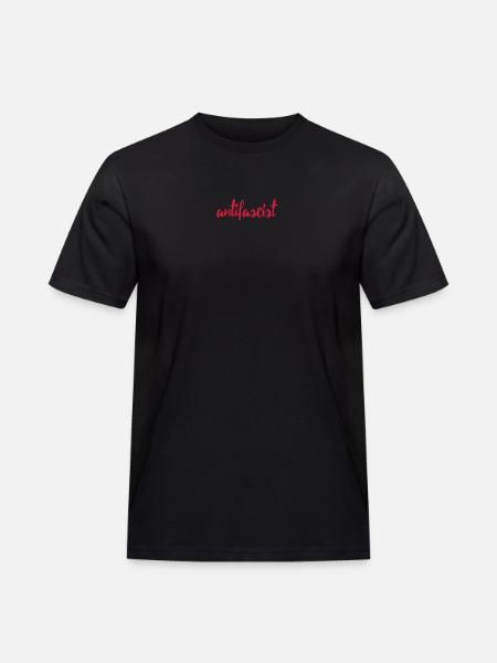 Always Antifascist - Männer Workwear T-Shirt - Schwarz