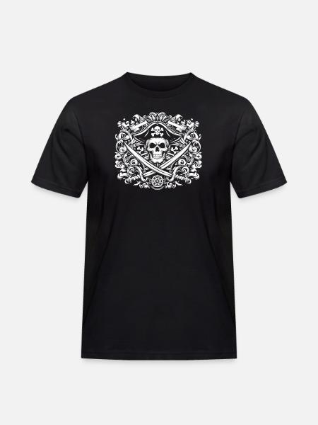 Pirate logo - Men's Workwear T-Shirt - black