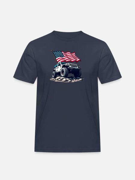 American Off-Road - Men's Workwear T-Shirt - navy