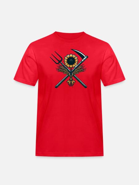 Agriculture Logo - Men's Workwear T-Shirt - red