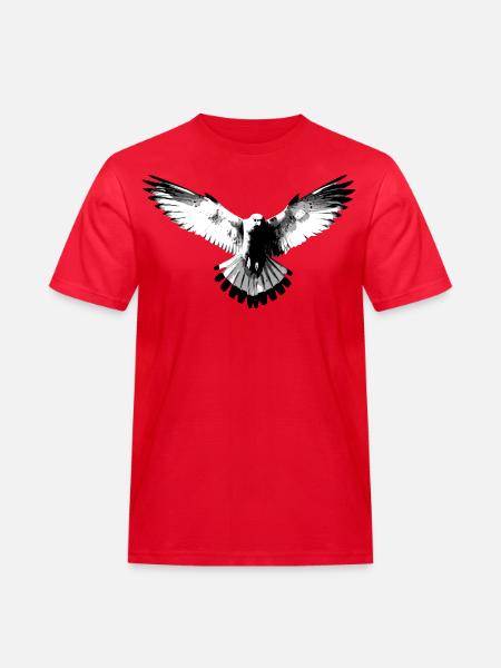 Falcon black and white - Men's Workwear T-Shirt - red