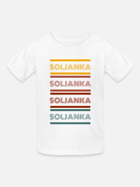 Retro Soljanka - Kinder T-Shirt von Russell - Weiß