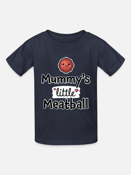 Mamas kleines Fleischbällchen – Baby- und Kinderkleidung - Kinder T-Shirt von Russell - Navy