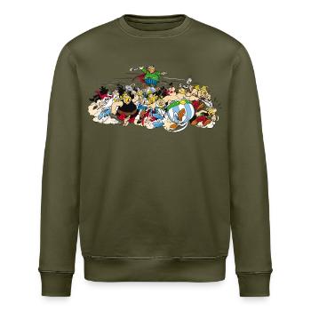 Asterix & Obelix - Attacke - Stanley/Stella Unisex Bio-Sweatshirt ROLLER - Khaki - Vorne