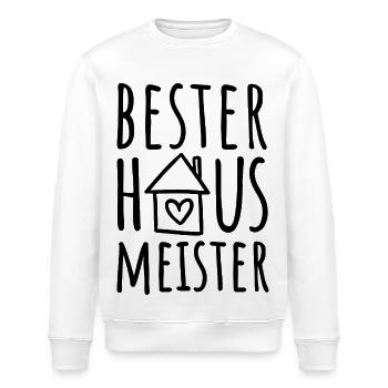 Bester Hausmeister - Stanley/Stella Unisex Bio-Sweatshirt ROLLER - Weiß - Vorne - Nik (191cm)