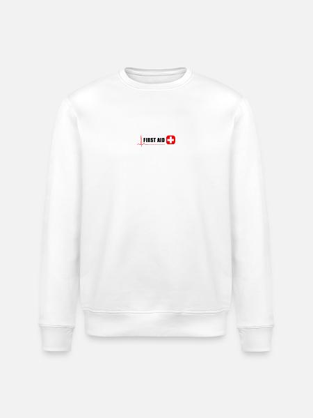 ERSTE HILFE - Stanley/Stella Unisex Bio-Sweatshirt ROLLER - Weiß