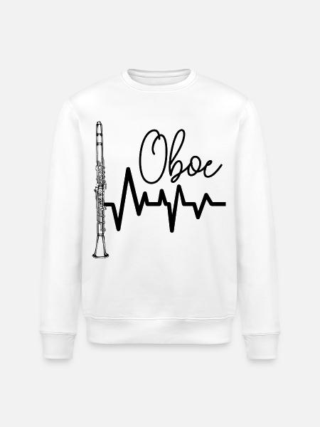 Oboe - Stanley/Stella Unisex Bio-Sweatshirt ROLLER - Weiß