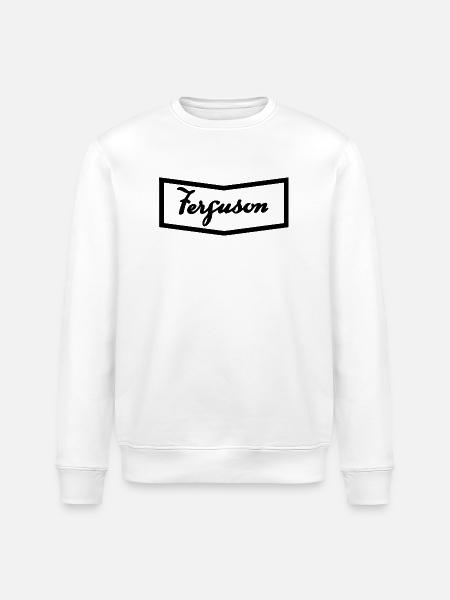 Ferguson TE20 hood logo - Stanley/Stella ROLLER Unisex Organic Sweatshirt - white