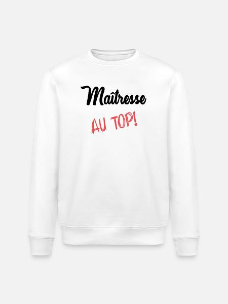 MISTRESS - Stanley/Stella ROLLER Unisex Organic Sweatshirt - white
